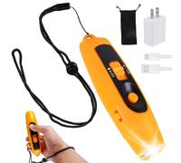Silbato electrónico, silbato electrónico de mano con 3 tonos y 2 modos de luz LED, silbato deportivo portátil, silbato de alta frecuencia, silbato de señalización al aire libre para entrenador