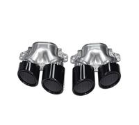 Silbato Escape Coche Para Mercedes Para Benz W177 A35 Refitting 2020+ Punta Escape Parachoques Trasero Silenciador Puntas Boquilla Tubo(Mhphoovm Black Exhaust)