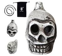 Silbato espeluznante de calavera de muerte azteca, Silbato de muerte de calavera, Silbato de guerra de grito humano fuerte, Silbato espeluznante de grito fuerte de muerte espeluznante de Halloween