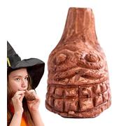 Silbato espeluznante | Silbato de Halloween con ruidoso parecido a la | Grito | Party Gadget Mini Ocarina | Aztec Death Whistle para decoración de Halloween Descompresión