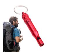 Silbato fuerte, silbato portátil de defensa de aleación, silbato de rescate ligero, silbato de seguridad salvavidas para camping, senderismo, canotaje, mochilero