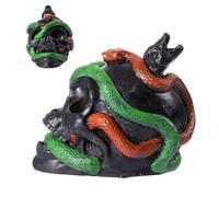 Silbato gritando - Silbato de serpiente de calavera para Hallowen, aterrador accesorio de broma para Halloween, de disfraces de casa embrujada | Silbato de la muerte azteca