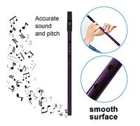Silbato H de Cobre Hecho a Mano en Clave de D con Bolsa de Almacenamiento para Entusiastas de la Música Tradicional Color Rojo Te (PURPLE)