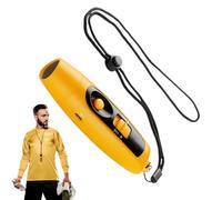Silbato hecho a mano, silbato electrónico para entrenadores - Ajustable 3 Gadget de silbido multiuso de alta mano-uso fuerte,USB recargable Volumen eléctrico de alto volumen con cordón y luz