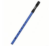 Silbato irlandés de estaño flauta C D clave tradicional centavo silbato 6 agujero aleación de aluminio instrumento para música folclórica color dorado (azul oscuro D)