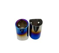 Silbato Tubo Escape 2 Puntas Escape Y Silenciador Para Serie 5 520i 523i 525i 528i 530i 535i 535d F10 F11 F18 E60 E61 E39(Toasted Blue)