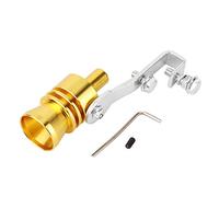 Silbato Turbo Silbato de turbina Tubo de Escape Altavoz Tubo de Escape Tubo de Escape BOV Simulador de válvula de soplado Escape de Sonido Turbo(Oro)