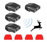 Silbato ultrasónico anti caza, 4 piezas de silbato de ciervo advertencia para coche, camión, motocicleta, protección de la vida silvestre ultrasónica, avisar a los animales, evitar morir a los