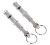 Silbato Ultrasónico de Acero Inoxidable, Entrenador Portátil para Palomas y Perros, Seguro para Niños, 2 uds.