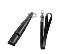 Silbato ultrasónico para perros con cordones, silbatos silenciosos para dejar de ladrar, alta frecuencia de tono, silbatos silenciosos para entrenamiento de perros (color negro)