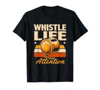 Silbato Vida Atención Retro Entrenador Árbitro Camiseta