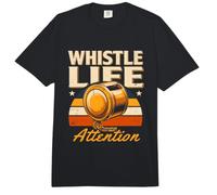 Silbato Vida Atención Retro Entrenador Árbitro Comfort Colors Adult Heavyweight T-Shirt