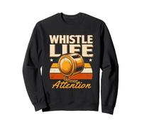 Silbato Vida Atención Retro Entrenador Árbitro Sudadera