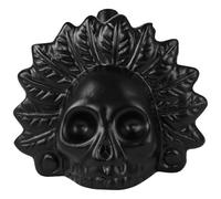 Silbatos Azteca Silbato de Muerte Azteca silbato grito azteca con Bolsa silbato de la muerte azteca Silbato de Guerra Azteca Gritando Cordón para Halloween Broma, Día de los muertos (Black-W)