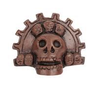 Silbatos de cerámica de la muerte aztecas con forma única de calavera y silbatos de sonido fuerte para festivales y eventos culturales, herramienta de cultura educativa