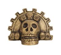 Silbatos de cerámica de la muerte aztecas con forma única de calavera y silbatos de sonido fuerte para festivales y eventos culturales, herramienta de cultura educativa