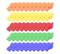 Silbatos profesionales no nucleares de plástico para salvar vidas, 50 unidades