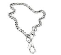 Silber Hosenkette,Wallet Chain,Schlüsselkette,Hosen,Punk Hose,Hip Hop Handtasche,Metall Heavy Duty Brieftasche,Gothic Geldbörsenkett,Chains,Jeans Brieftaschen,für DIY Tascheherstellung Herren Damen
