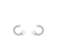 Silber Ohrringe Damen Ohrstecker, Ohrringe 925 Sterne mit Zirkonia Geschenk 18 Geburtstag Mädchen
