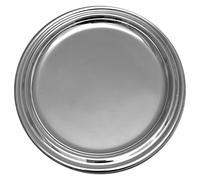 Silberkanne Plato para Botellas de 14 cm y 10,5 cm de diámetro Interior, Plateado en Plata. Protege la Mesa de los Bordes de Agua y Deja Que Las Botellas tengan un Buen Aspecto.
