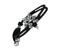 Silber's Dragon Bracelet Women | Joyería De Brazalete De Dragón Vintage | Lindo Brazalete | Pulsera De Metal Ajustable 9 Cm 8g En Rojo Azul Verde Símbolo Negro Para La Libertad De Resistencia
