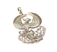 Silberschmuck - BG Colgante de plata de ley maciza, diseño de fénix, unisex