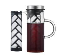 SILBERTHAL Jarra Cristal 1,2L con Tapa - Jarra Cold Brew - Filtro Extraible