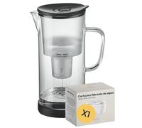SILBERTHAL Jarra filtradora de agua cristal - 2,7L Agua filtrada - compatible con Maxtra - Con cartucho filtro - Grande
