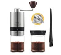 SILBERTHAL Molinillo café manual 6 niveles - Acero inox y vidrio