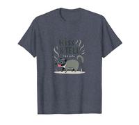 Silbido y Contar: Humor juguetón de zarigüeya para los Amantes de los Animales Camiseta, Hombre, Azul Jaspeado, XL