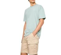SILBON Camiseta Special Fit Heat Wave Verde Manga Corta para Hombre Talla M