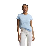 SILBON Camiseta Woman Clásica Celeste Manga Corta para Mujer Talla L