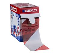 Geko Cinta de señalización SILBOR 200/2 Rojo y Blanco 70 mm x 200 m
