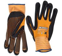 Silbor - Guante nylon-nitrilo T-9 sin costuras Microdot