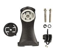 SILCA Chisela out Front Soporte para computadora de Titanio Impreso en 3D con luz integrada o Soporte cámara | Diseñado para Usar con Garmin y Wahoo Bike Computer | Negro Ancho (23-40 mm)