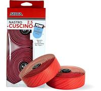 SILCA Cinta de manillar Cuscino para bicicleta de carretera | Extragruesa súper adhesiva | 2,5 mm y 3,75 mm de espesor | Ganador de cinta de manillar en Tour | Rojo