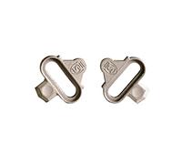 SILCA Kit de Tacos Ti Impresos en 3D | Pedales Shimano SPD | 1 par con Tornillos y Placas de Titanio Plata