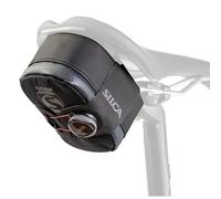 SILCA Mattone Grande | Bolsa para sillín de Bicicleta asegurada por el Sistema de Captura Boa | Cremallera Impermeable YKK | 77 centímetros cúbicos de Espacio de Almacenamiento | Negro Grande