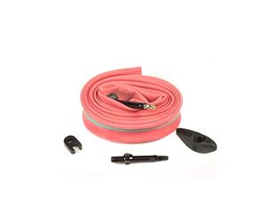 SILCA Tubo de látex 700c + Kit Extensor de 40 mm | Ancho del neumático 24-30 mm | Vástago de válvula Presta de Aluminio Negro Ligero de 42 mm de Largo | Llantas de hasta 65 mm