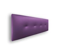 Silcar Home - Cabecero de Cama 160 Morado - Tapizado, Estructura Madera, Hilera Botones Estilo Moderno - Fácil Instalación, Acolchado Confort - 160 cm, Polipiel Morado