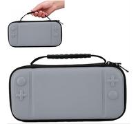 SILCOSTAR Funda de viaje con asa protectora dura y 8 cartuchos de juego para Nintendo Switch Lite (gris)
