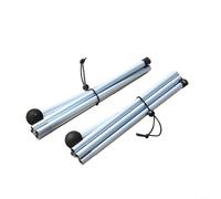 Sileduove 1,6/2 m de aluminio telescópica para toldo, toldo plegable para playa, toldo para tienda de campaña, postes de repuesto para tienda de campaña o toldo, accesorios de camping (cabeza plana