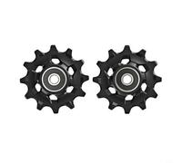 Sileduove 2 poleas de desviador trasero de plástico, rueda guía de 12 T, rueda de rodillo de polea de desviador trasero para -SRAM XX1/XO1/X1/GX 11 velocidades Accesorios de desviador trasero de