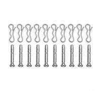 Sileduove 20 pasadores de corte y pasadores de aleta 738-04124A 714-04040 para Troy-Bilt Snow Blower piezas de repuesto kit de hardware para limpieza de invierno