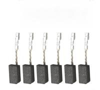 Sileduove 6 cepillos de carbono compatibles con amoladora angular METABO WQ 1400 WQ 1000 WQ, piezas de repuesto de motor de alto rendimiento de 5 x 10 x 16 mm para reparación y mantenimiento de