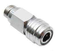 Sileduove Adaptador de buceo, conector de liberación rápida, para ajuste BCD, accesorio de equipo de buceo, diseño de empuje y bloqueo, anillo de agarre ancho, interfaz de rosca 9/16, cobre cromado