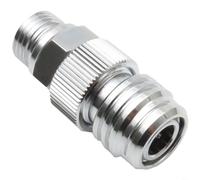 Sileduove Adaptador de buceo, conector de liberación rápida, para ajuste BCD, accesorio de equipo de buceo, diseño de empuje y bloqueo, anillo de agarre ancho, interfaz de rosca 9/16, cobre cromado