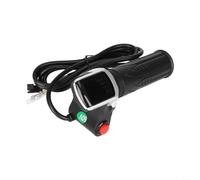 Sileduove Agarre del acelerador de bicicleta eléctrica de 60 V con pantalla LCD para control de velocidad de bicicleta eléctrica, monitor de batería en tiempo real y botón de bloqueo de seguridad