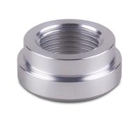 Sileduove Aluminio 3/8 NPT hembra soldadura en tapón para tanque de combustible Intercooler Tubería alta presión 1500PSI 6061-T6 aleación fácil de instalar plata 4PCS