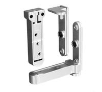 Sileduove Bisagra ajustable, bisagra de puerta, bisagra superior e inferior, herrajes de aleación de zinc para un control preciso de huecos y alineación fina, fácil afinación de llave para un ajuste